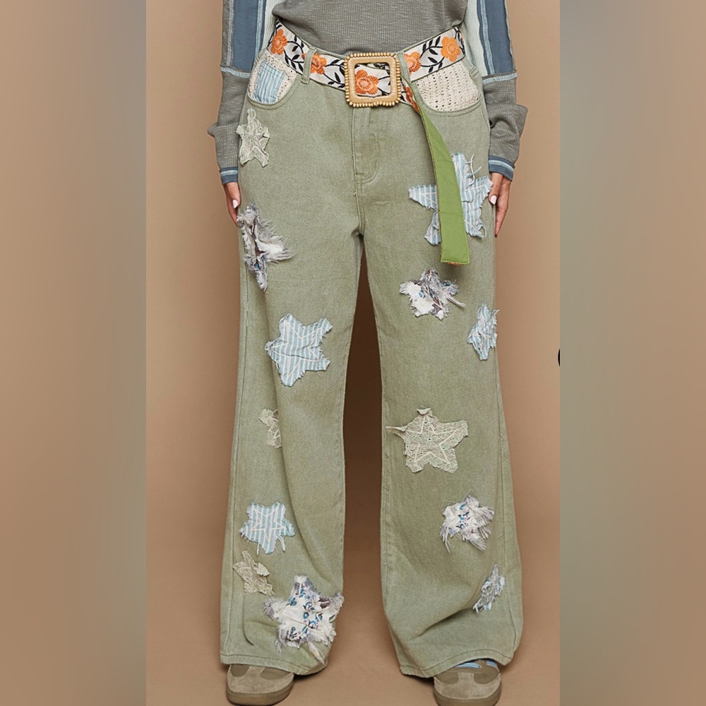 POL Star patchwork denim